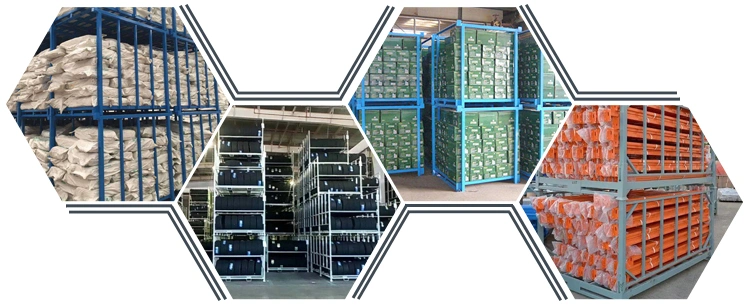 Warehouse Storage Portable and Foldable Post Pallet Stacking Racks and Stillage