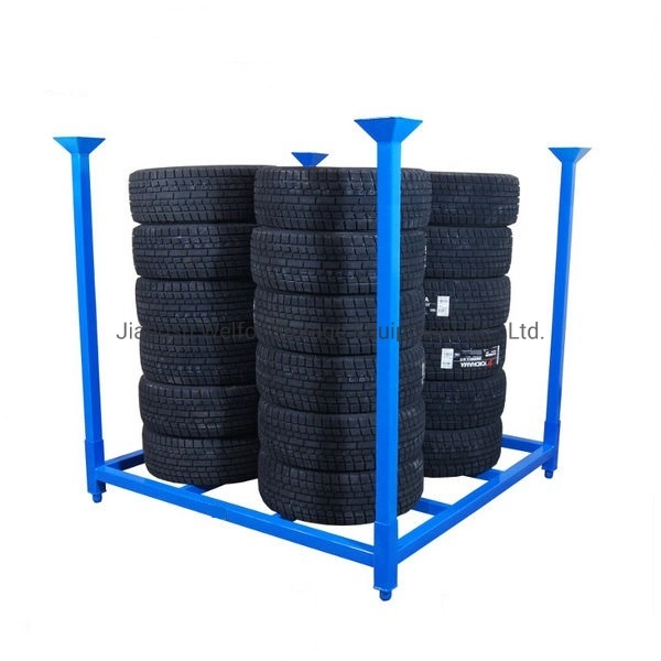 Warehouse Storage Heavy Duty Steel Stacking Tyre Rack