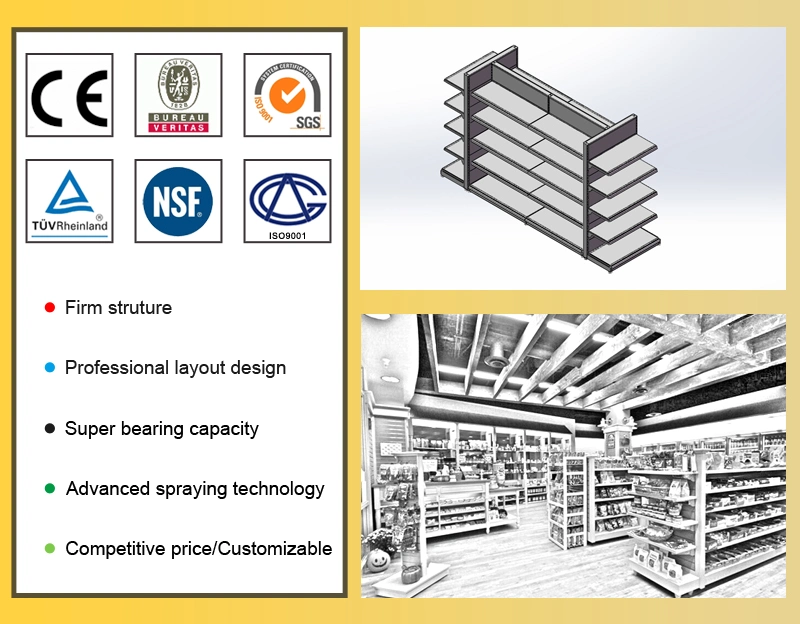 Medium Supermarket Book Shelves with Label Holder