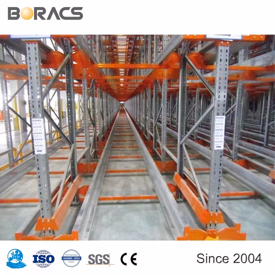 Radio Shuttle Storage Pallet Rack para Almacén Industrial de Alta Densidad